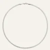 Mockberg Thin Snake Halsband Silver