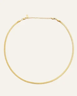 Mockberg Thin Snake Halsband Guld