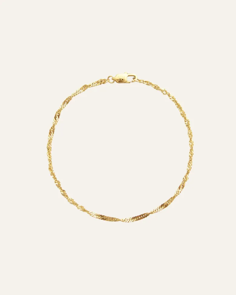 Mockberg Twirl Armband Guld