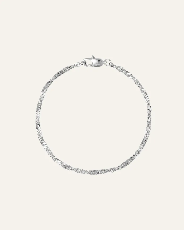 Mockberg Twirl Armband Silver