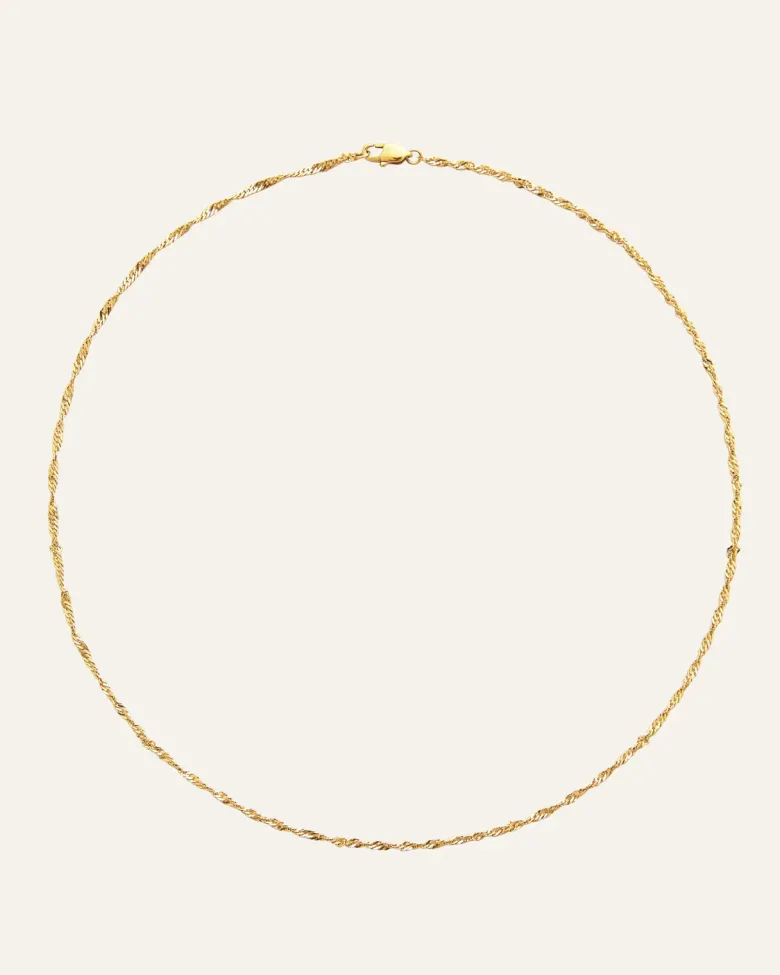 Mockberg Twirl Halsband Guld