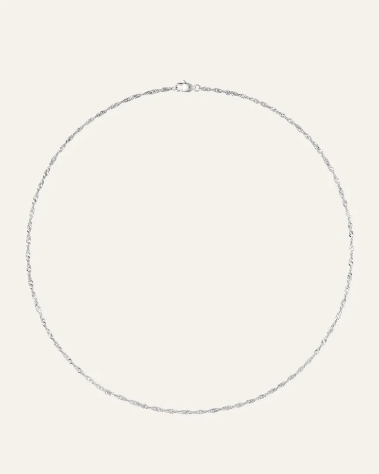 Mockberg Twirl Halsband Silver