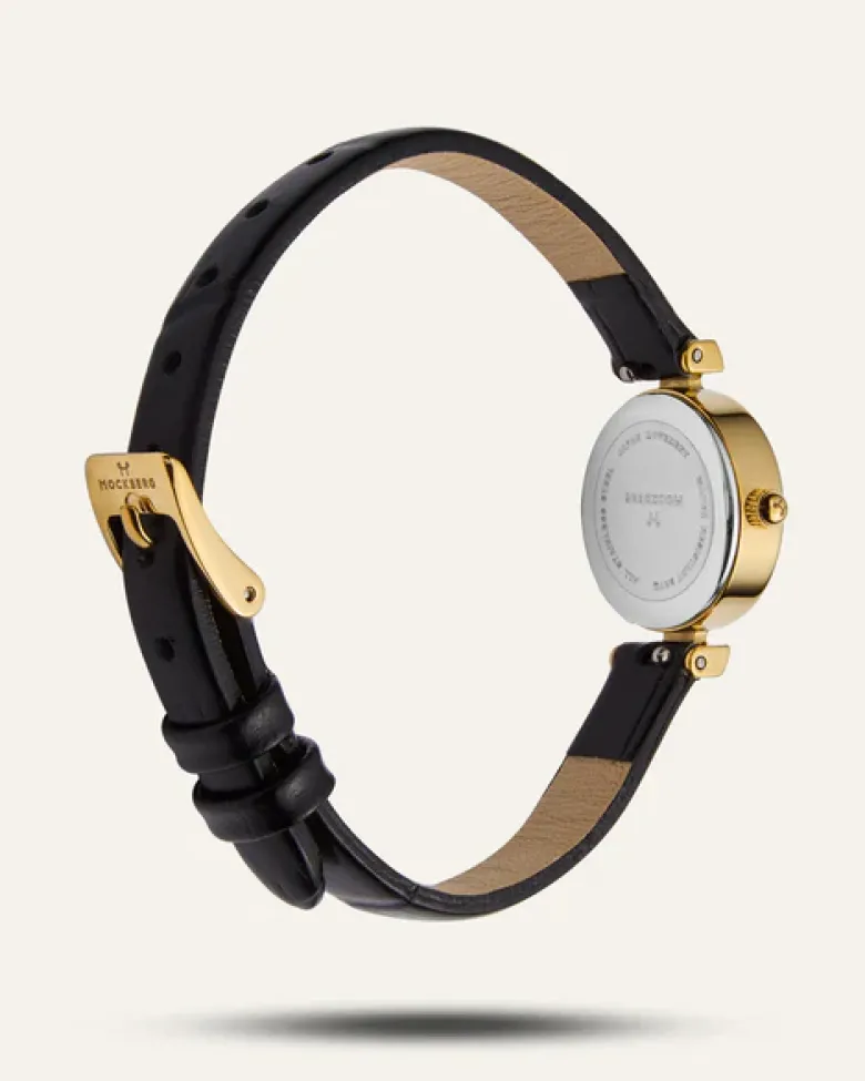Mockberg Vintage Leather Gold Watch MB0249