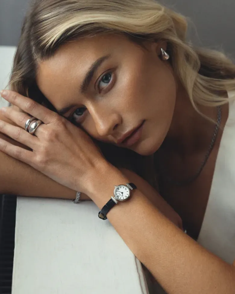 Mockberg Vintage Leather Silver Watch MB0250
