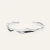 Mockberg Wavy Bolded Cuff Silver Armband