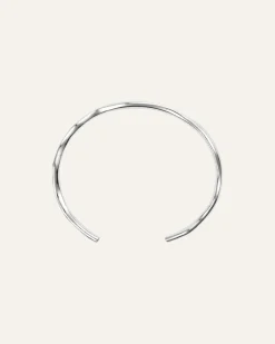 Mockberg Wavy Bolded Cuff Silver Armband