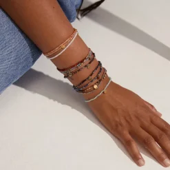 PILGRIM Indie Armband Grön/Guld 261932412