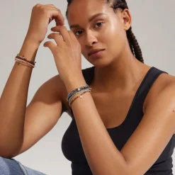 PILGRIM Indie Armband Lila/Guld 261932612