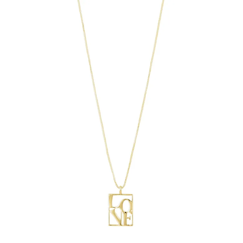 PILGRIM Love Tag Halsband Guld 542412041
