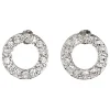 PILGRIM Victoria Crystal Halo Örhängen Silver 611316013
