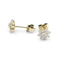Örhängen i 18K Guld med 0.50ct TW/SI Diamanter – MSF07G