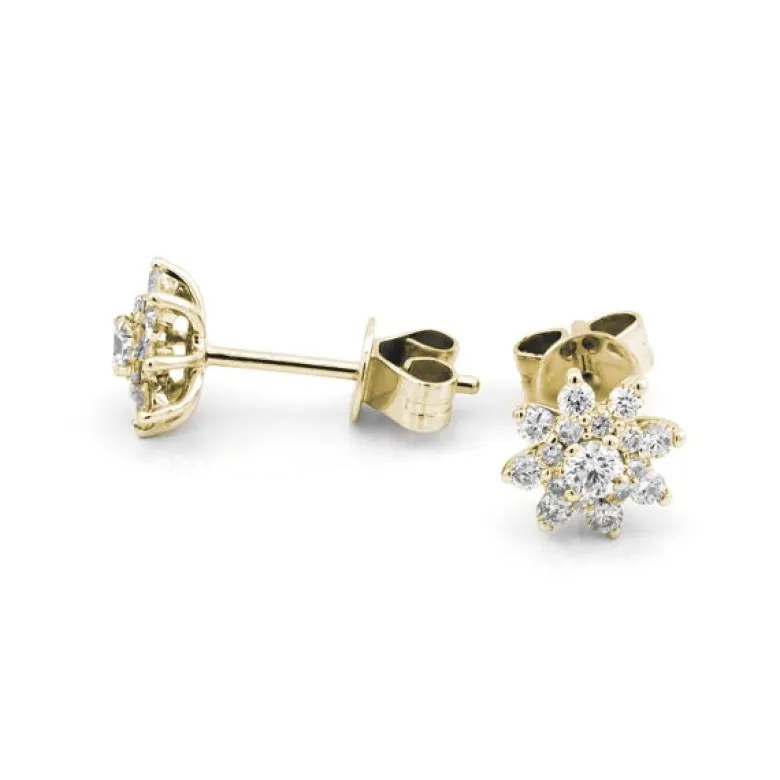 Örhängen i 18K Guld med 0.50ct TW/SI Diamanter – MSF07G