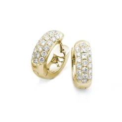 Örhängen i 18K Guld med 0.48ct TW/SI Diamanter – MSF55G