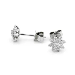 Örhängen i 18K Vitguld med 0.50ct TW/SI Diamanter – MSF07W