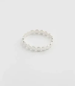 Syster P Beaches Flat Dot Ring Silver