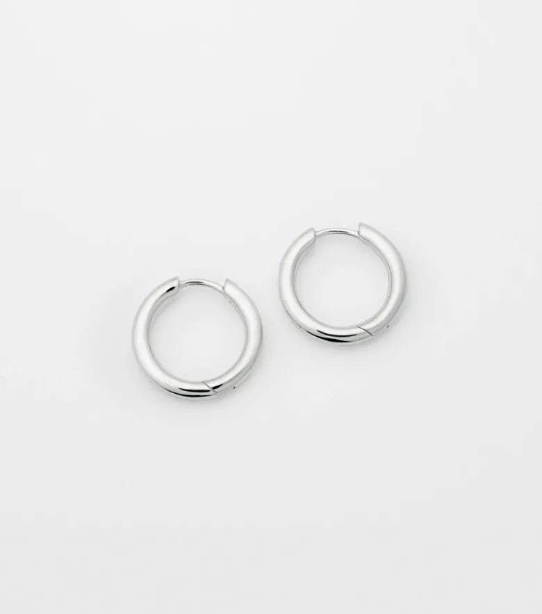 Syster P Beloved Fat Big Hoops Örhängen Silver