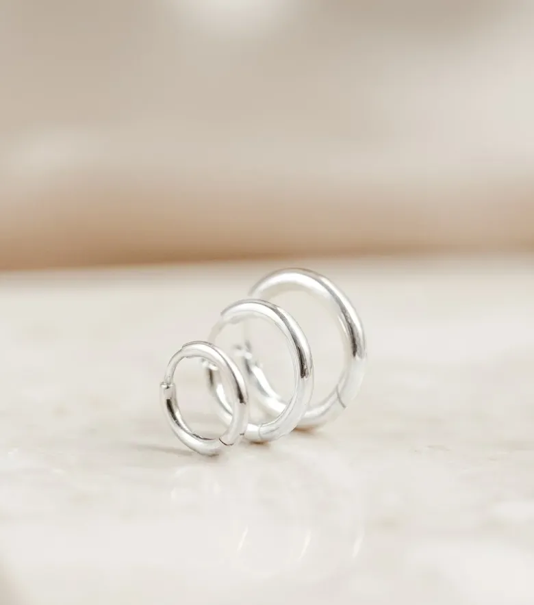 Syster P Beloved Fat Big Hoops Örhängen Silver
