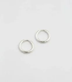 Syster P Beloved Fat Small Hoops Örhängen Silver