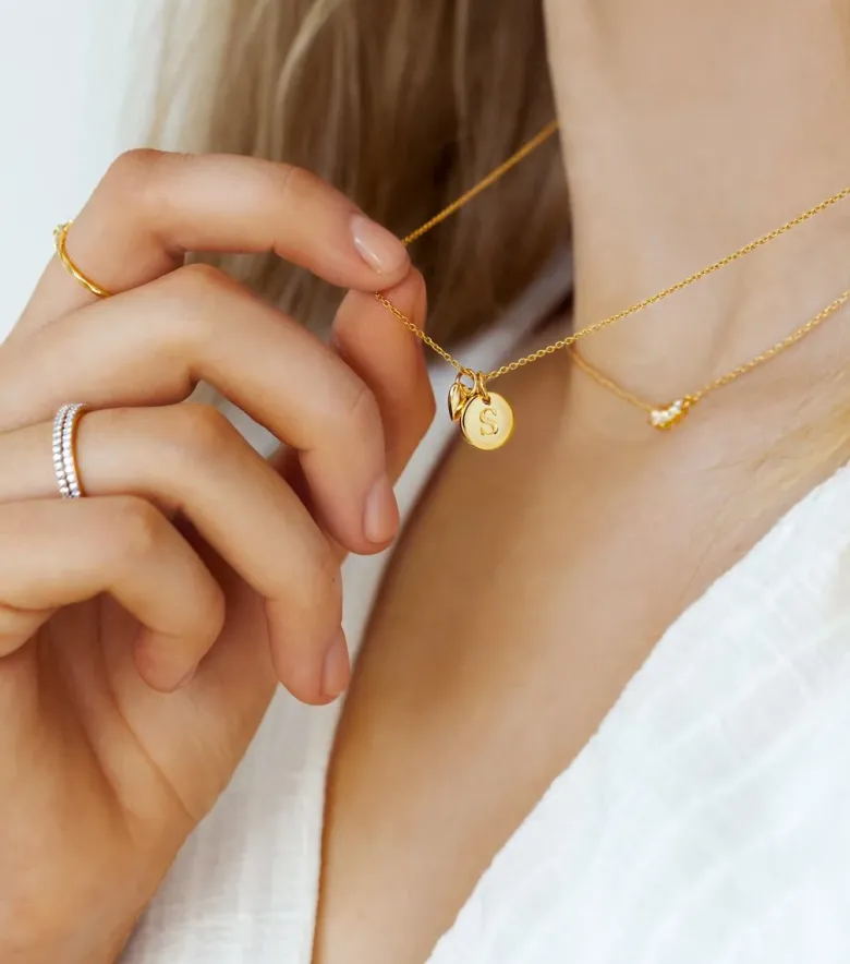 Syster P Beloved Guld Hjärta Hänge