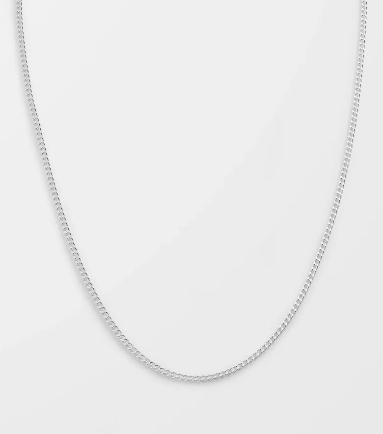 Syster P Beloved Kort Curb Kedja Silver
