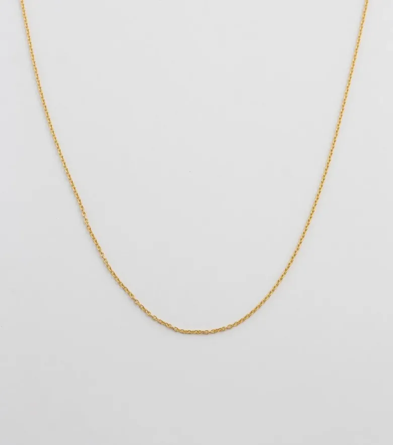 Syster P Beloved Kort Oval Kedja Guld