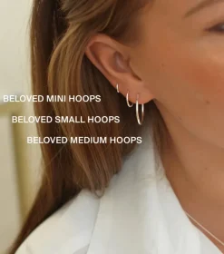Syster P Beloved Mini Hoops Örhängen Silver