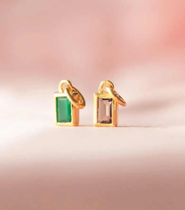Syster P Beloved Squared Hänge Moonstone Guld