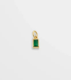 Syster P Beloved Squared Hänge Green Onyx Guld