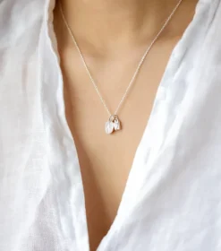 Syster P Beloved Squared Hänge Crystal Silver