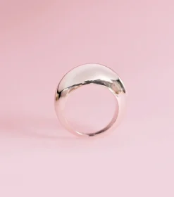 Syster P Bolded Big Ring Silver