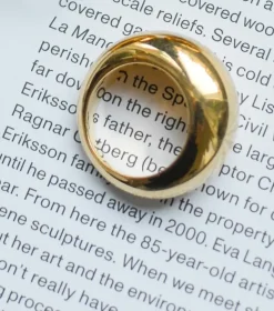 Syster P Bolded Big Ring Guld