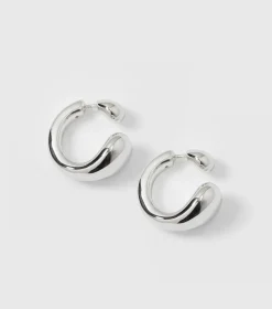 Syster P Bolded Drops Örhängen Silver
