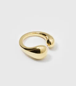 Syster P Bolded Drops Ring Guld