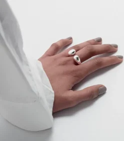 Syster P Bolded Drops Ring Silver