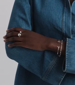 Syster P Bolded Drops Ring Silver