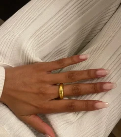 Syster P Bolded Ring Guld