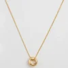 Syster P Bolded Wavy Halsband Guld