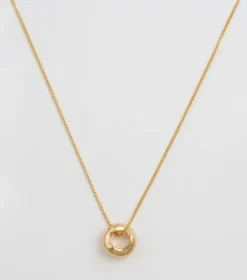 Syster P Bolded Wavy Halsband Guld