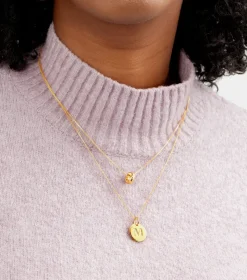 Syster P Bolded Wavy Halsband Guld