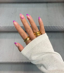 Syster P Bolded Wavy Ring Guld