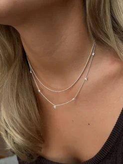 Syster P Celestia Halsband Silver