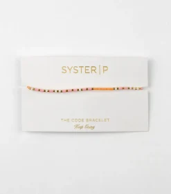 Syster P Code Armband Guld KEEP GOING
