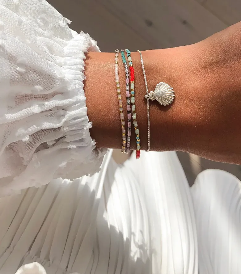 Syster P Code Armband Silver I LOVE YOU