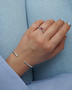 Syster P Florentina Bangle Silver Aquamarine