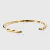 Syster P Florentina Bangle Guld Green Jade