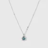 Syster P Florentina Halsband Silver Aquamarine