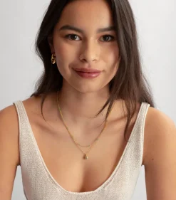 Syster P Florentina Halsband Guld Grön Jade