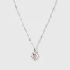 Syster P Florentina Halsband Silver Rosenkvarts