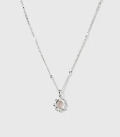 Syster P Florentina Halsband Silver Rosenkvarts