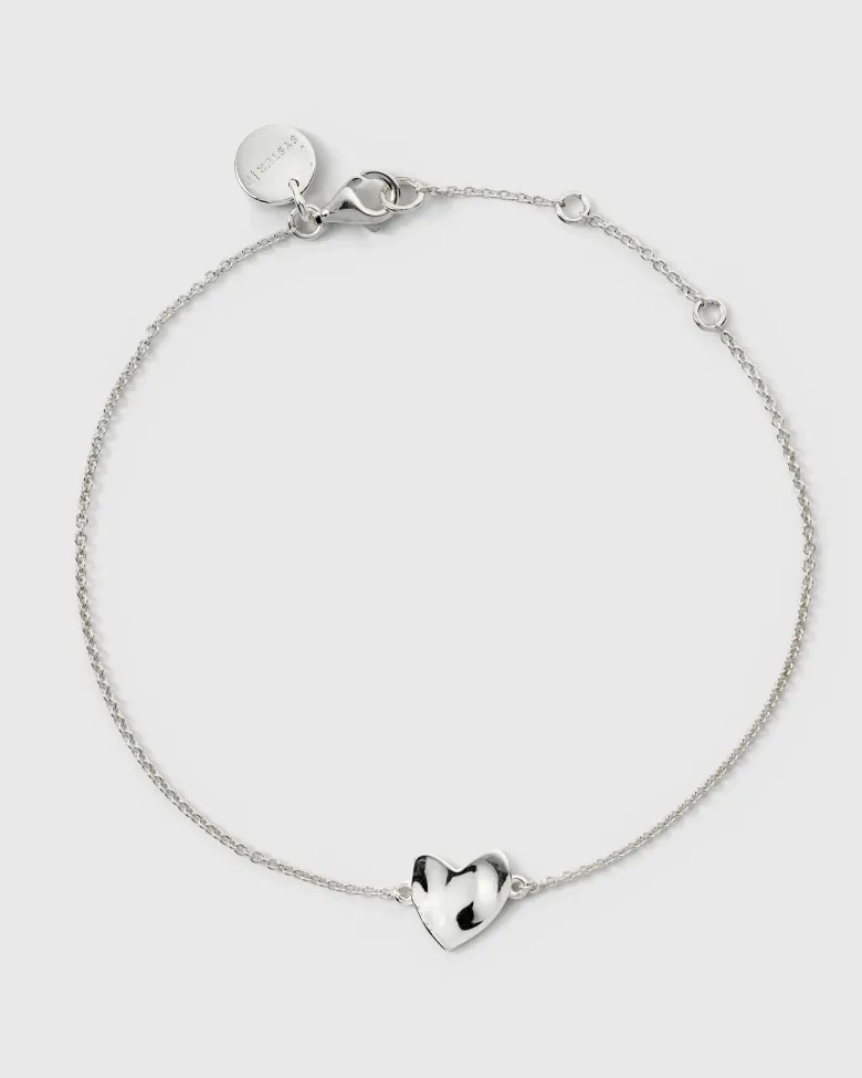 Syster P Friends Heart Armband Silver